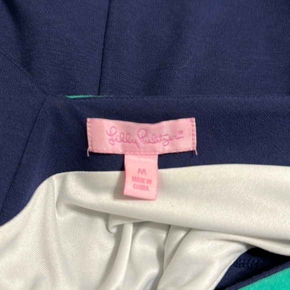 Lilly Pulitzer Kris Dress Navy & Green Size S - Picture 5 of 11